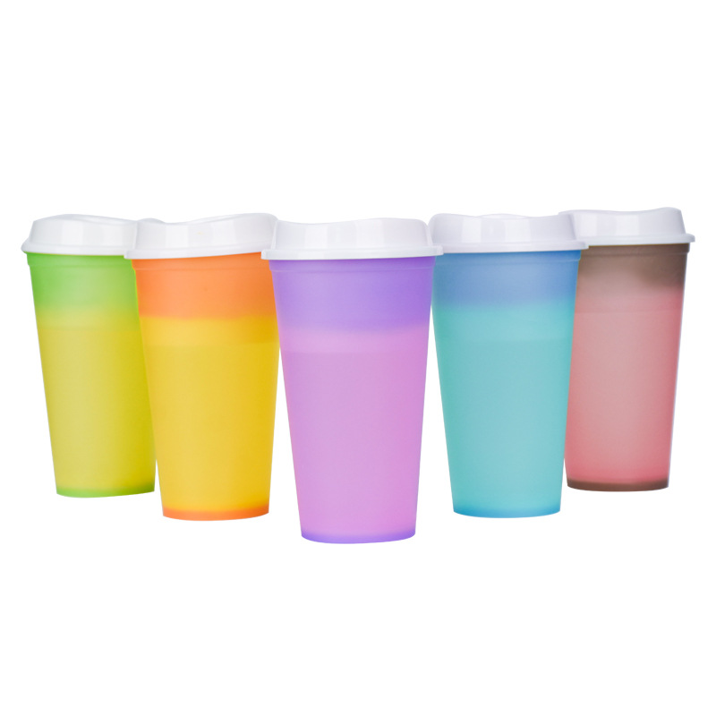 16 oz Hot Color Changing Cups w/ Lid 11
