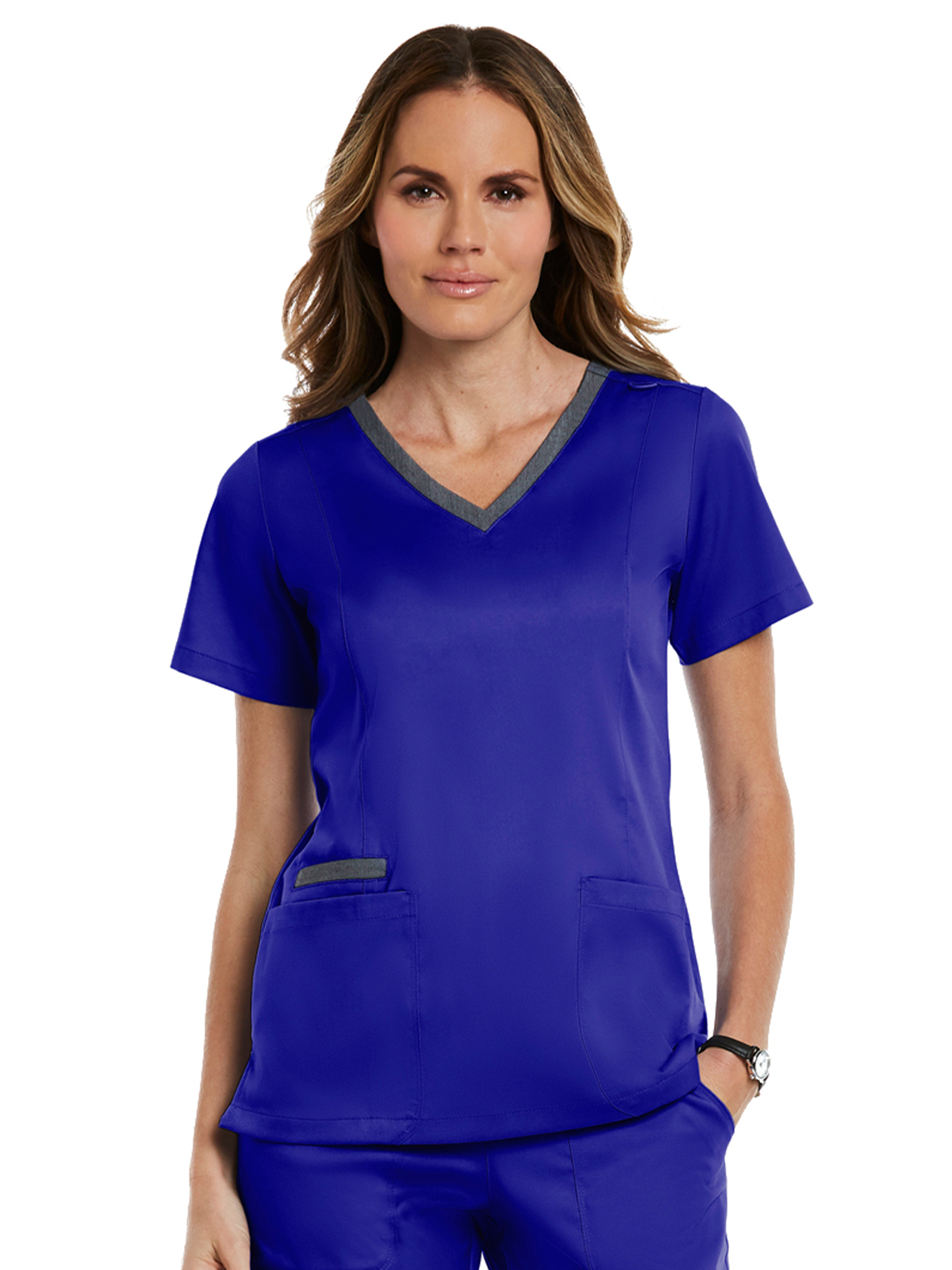 Maevn - Matrix - Women's Three-Pocket Heather Neck Band Top 39