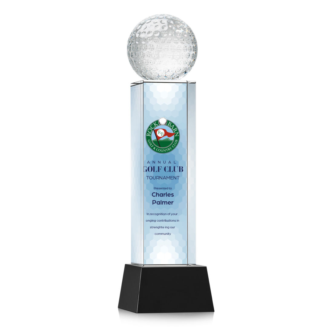Golf Ball VividPrint™ Award on Belcroft - Black 4