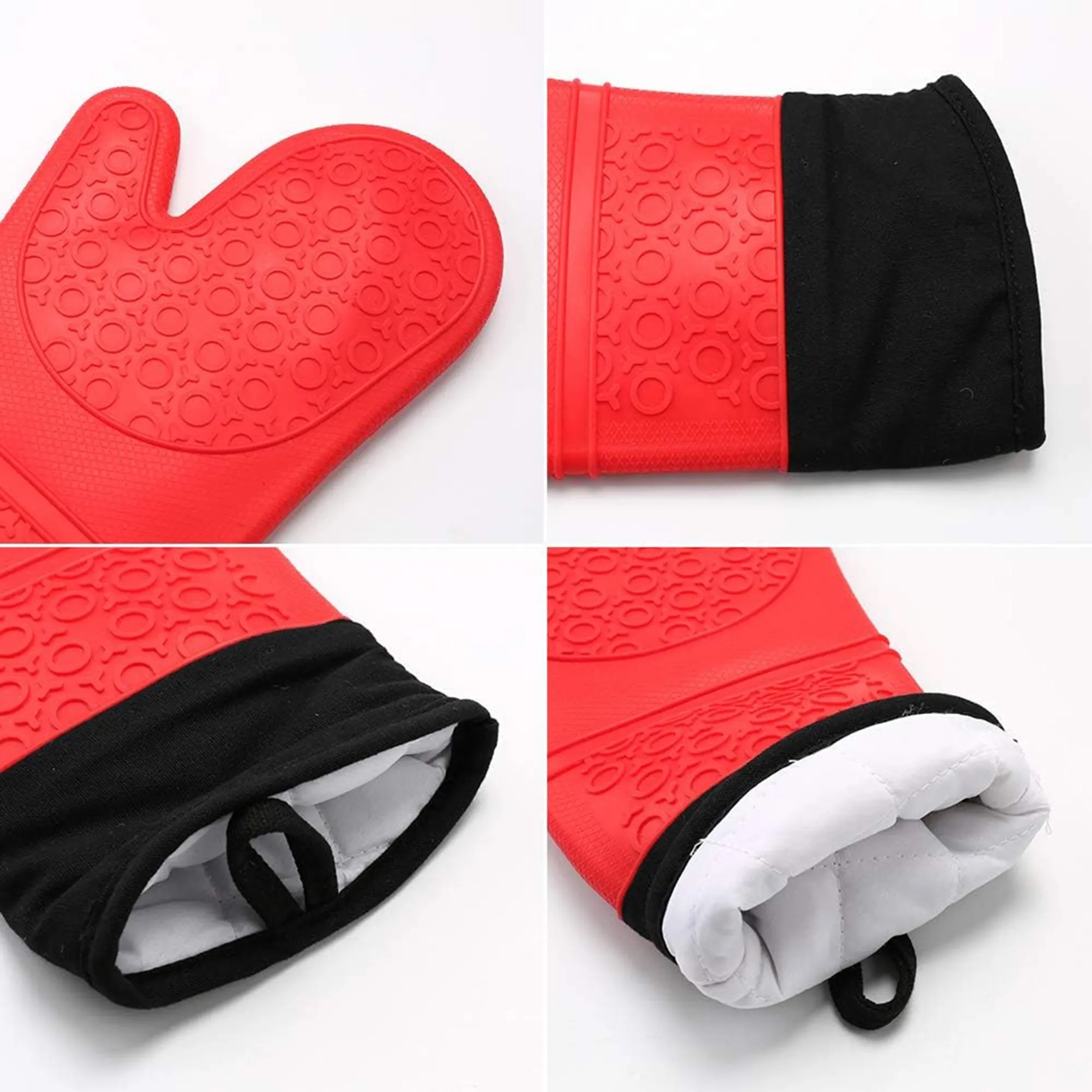 Silicone Heatproof Waterproof Oven Gloves 4