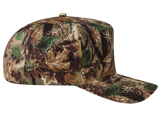 OTTO CAP® Camouflage 5 Panel Mid Profile Baseball Cap 16