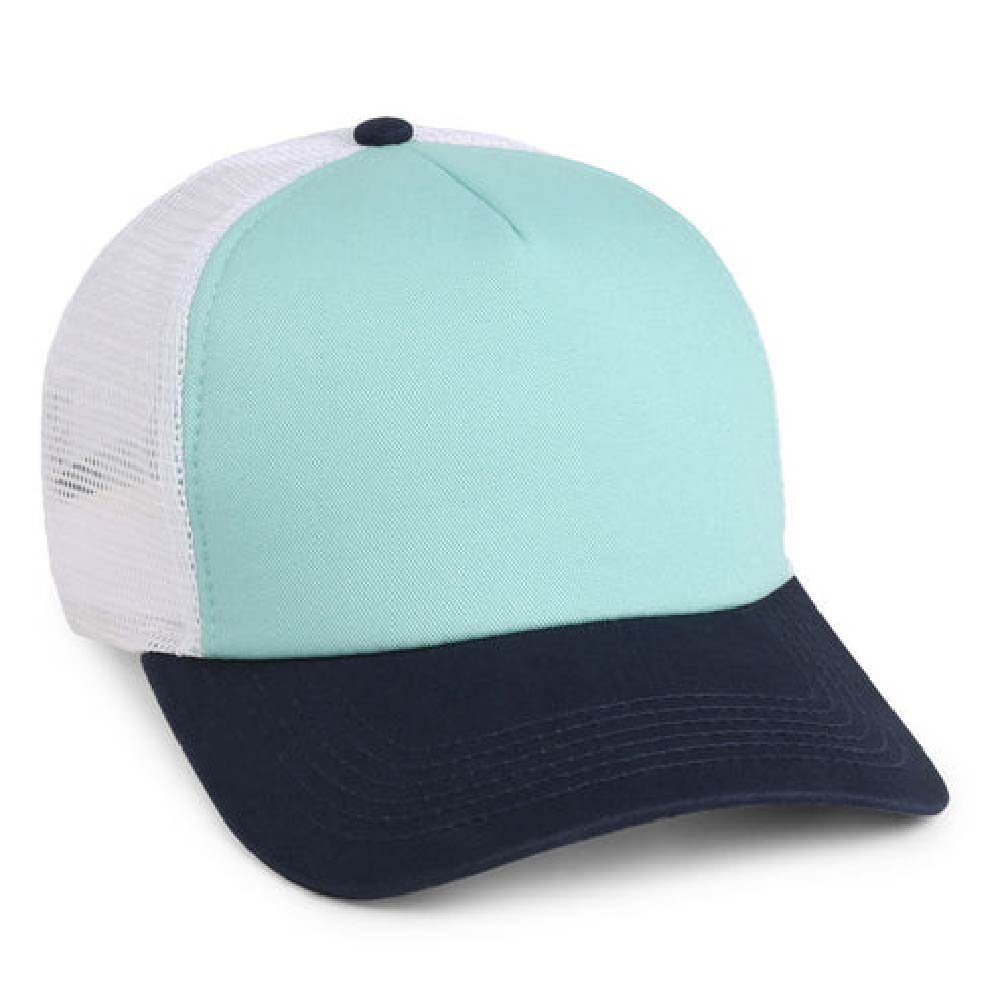 Imperial 1287 5-Panel North Country Trucker Hat w/ Leatherette Patches or Embroidery 32