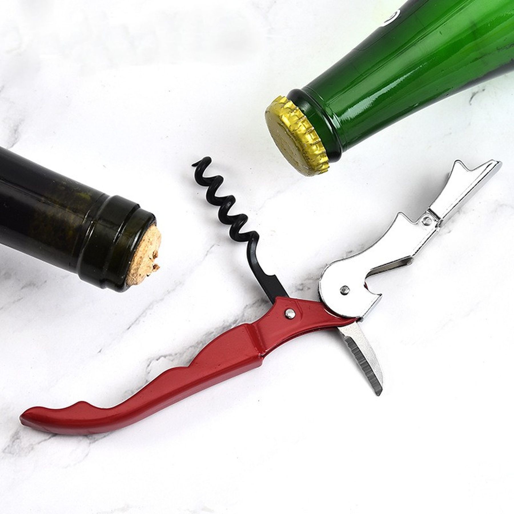 Waiter Corkscrew Wine Opener With Serrated Foil Cutter 16