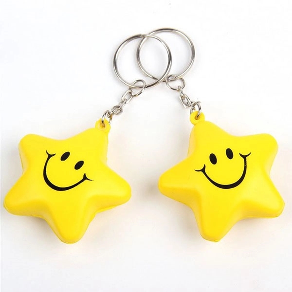 Star Shaped Keychain Stress Ball 5