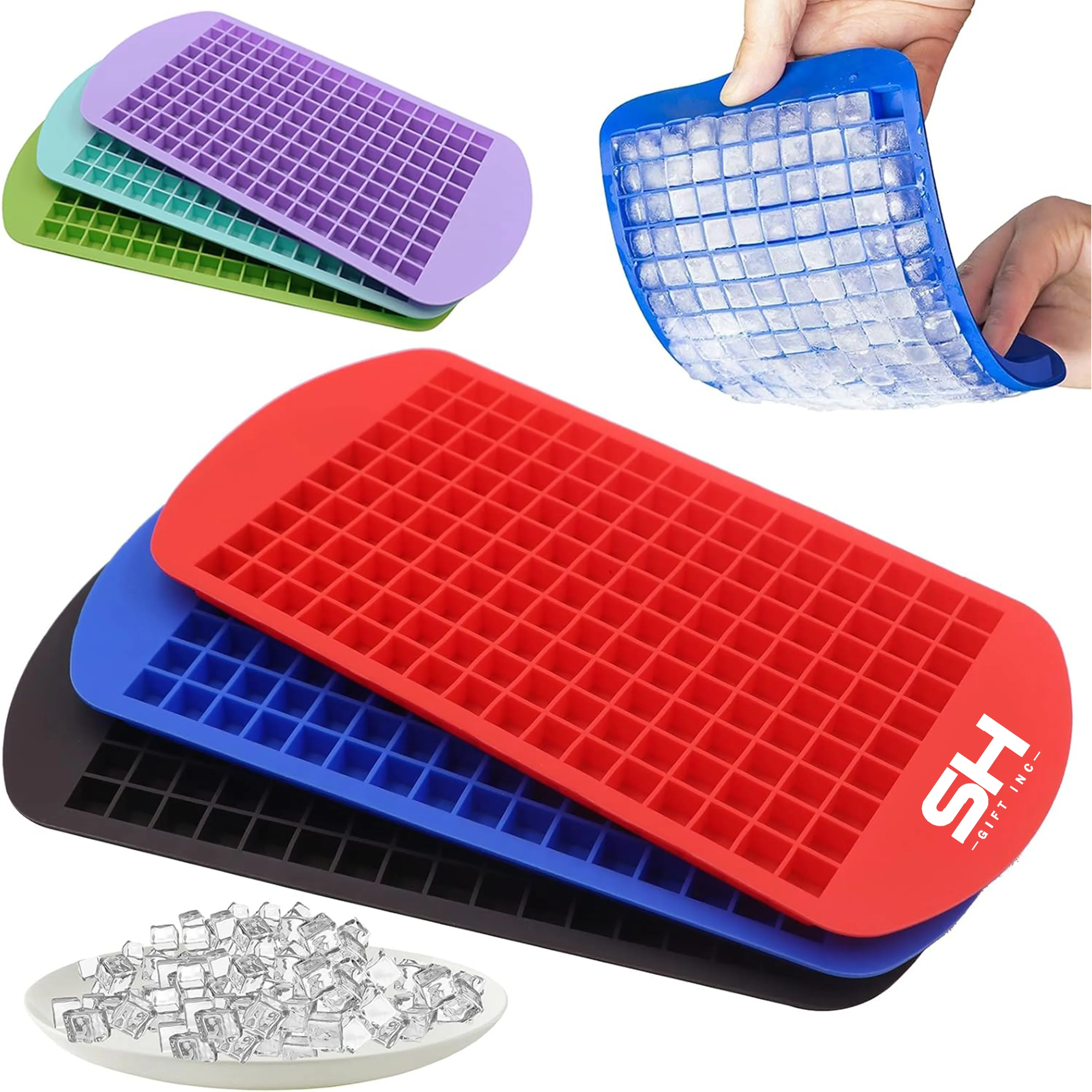160 Silicone Ice Cube Trays 5