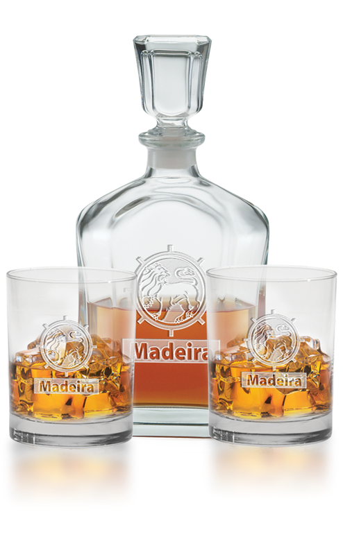 3 pc. Decanter Set - Deep Etch 2