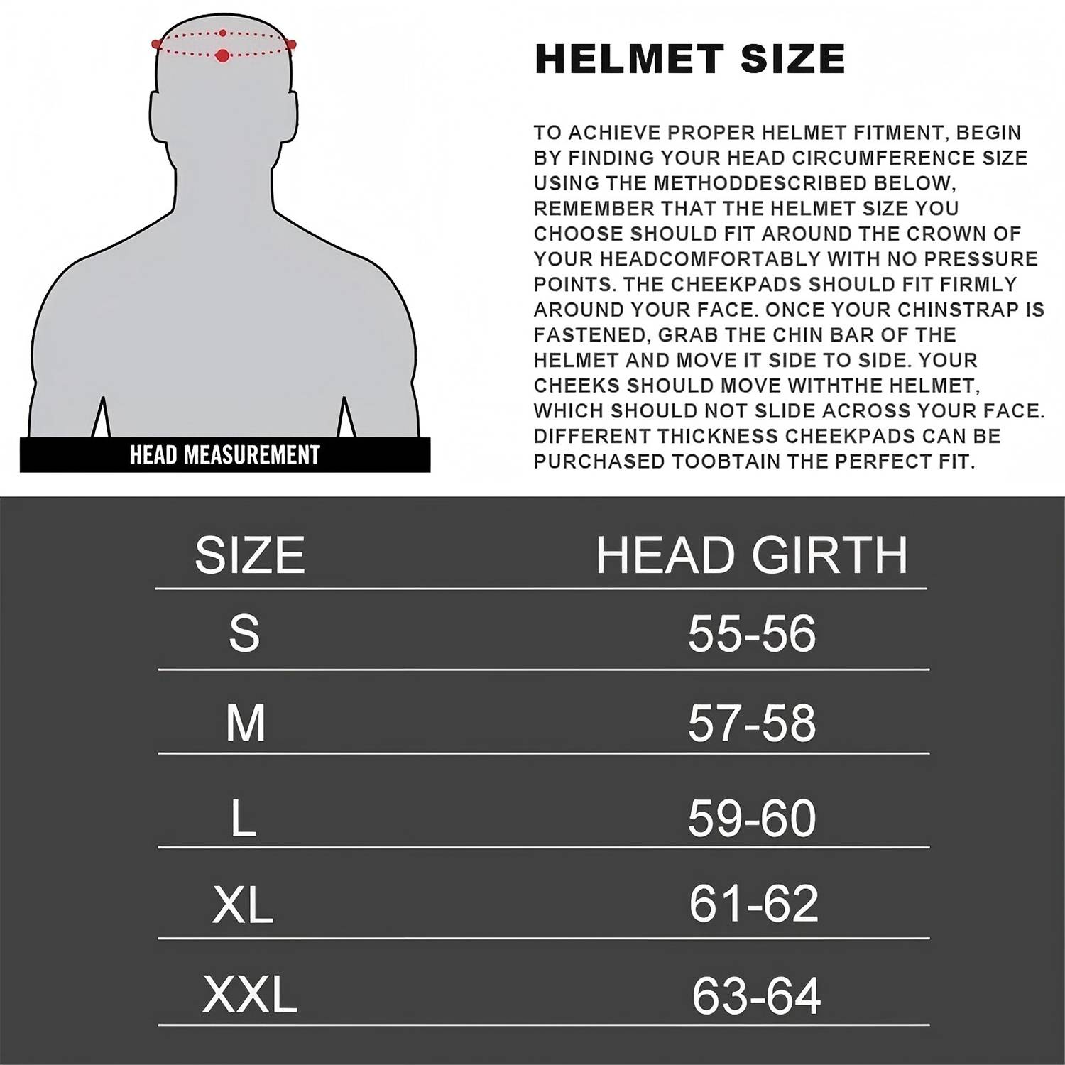 Unisex Modular Motorcycle Helmet w/ Dual Visors ABS 6