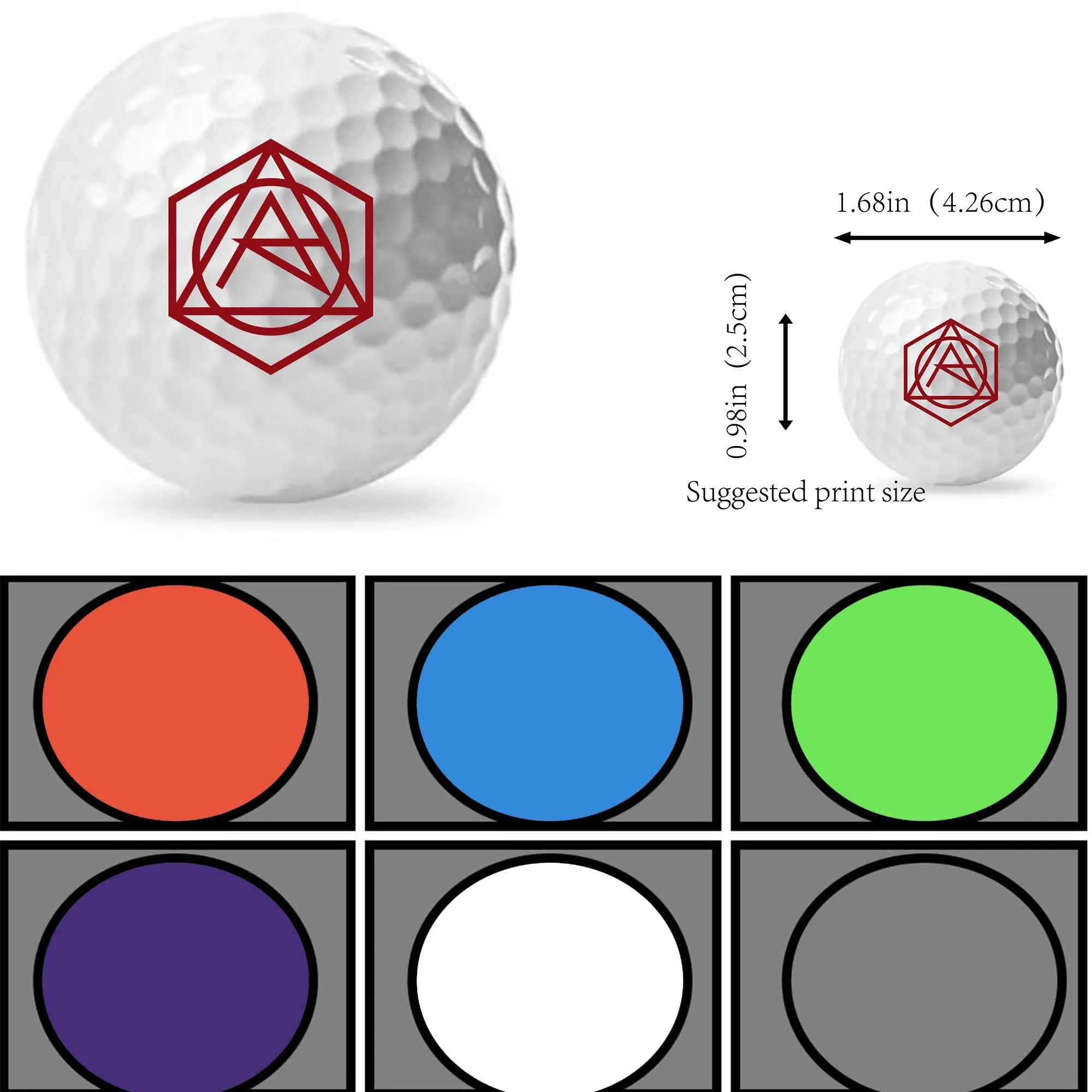 Double Type Resin Rubber Practice Golf Balls