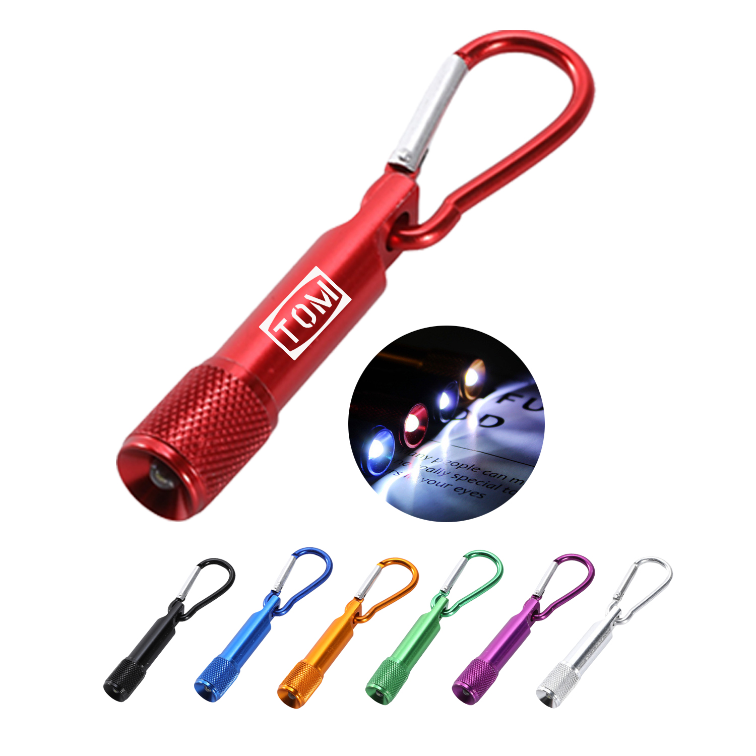 Outdoor Aluminum Alloy Mini LED Strong Light Flashlight 9