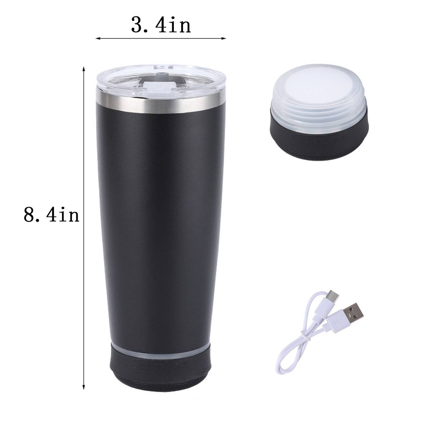 Customizable 20oz STEEL TUMBLER WITH SPEAKER 3