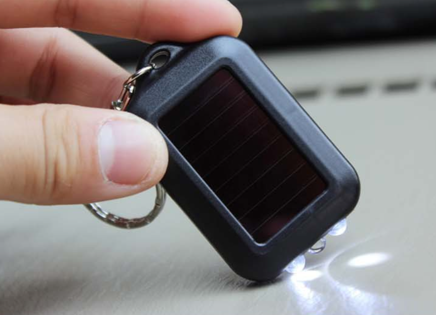 Solar Flashlight Key Chain 5