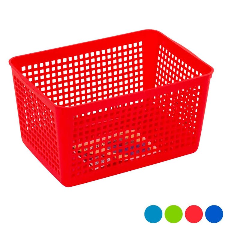 Rectangular Slotted Baskets - Assorted Colors 2
