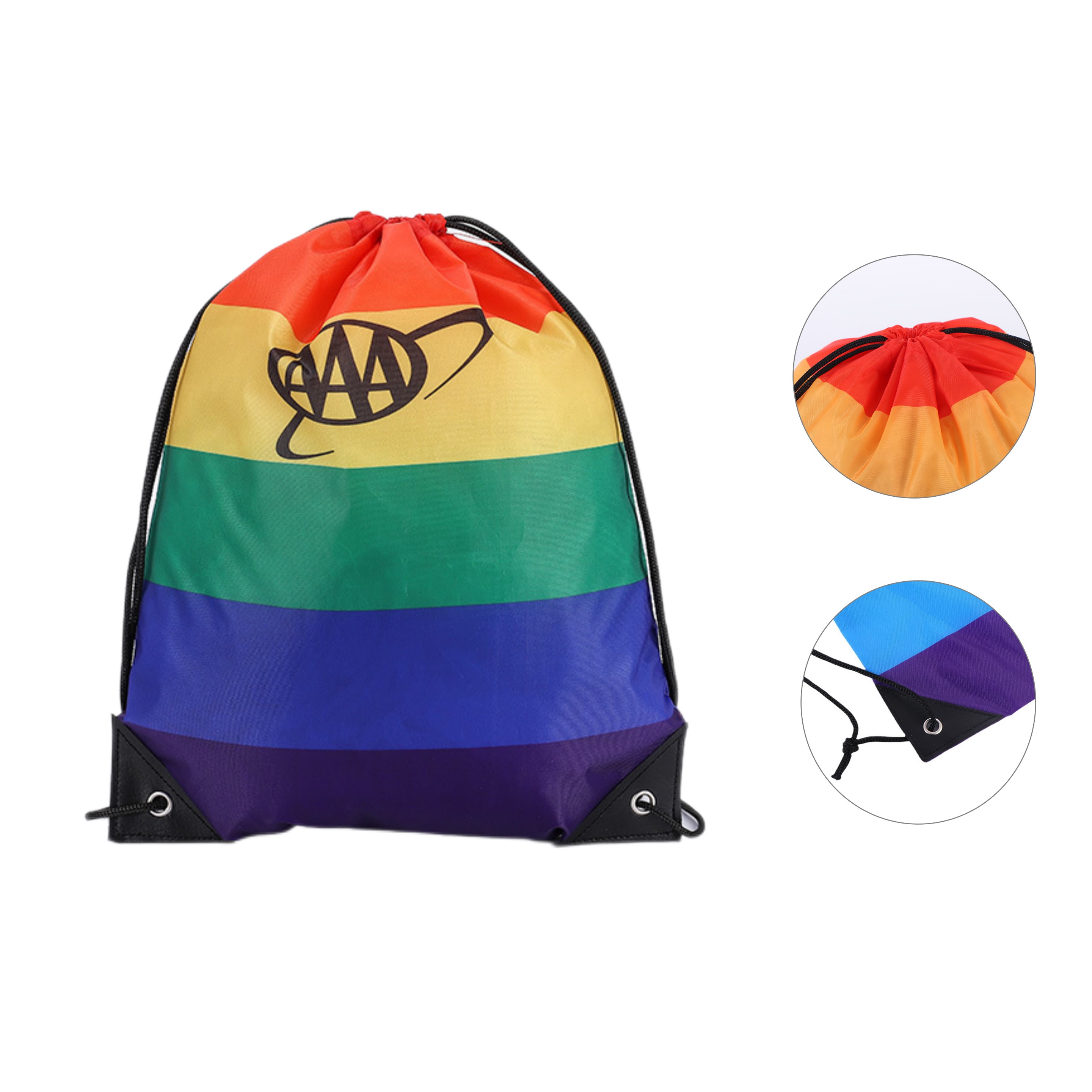 Rainbow Drawstring Bag (direct import) 1