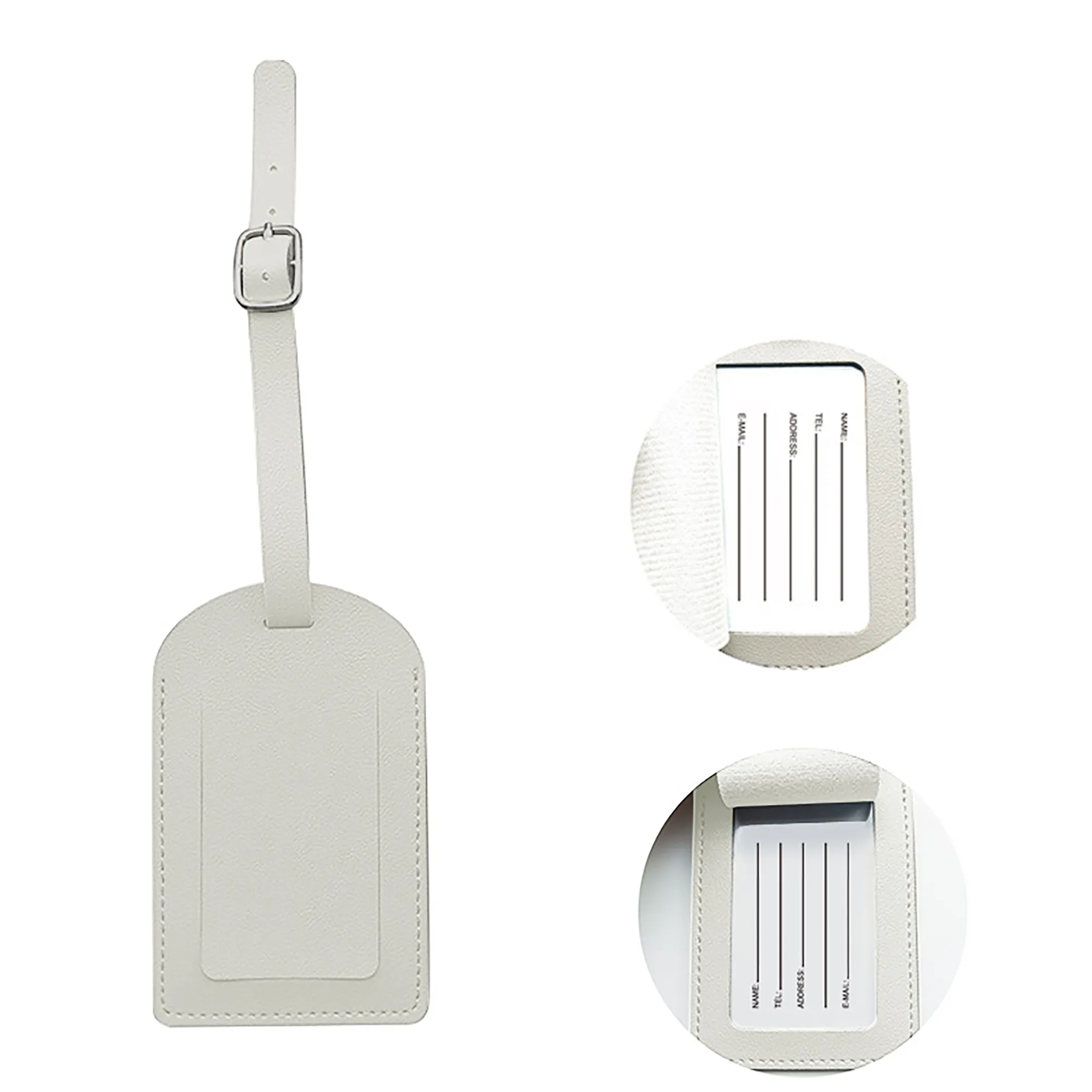 Costum Soft PU Leather Luggage Tag 15