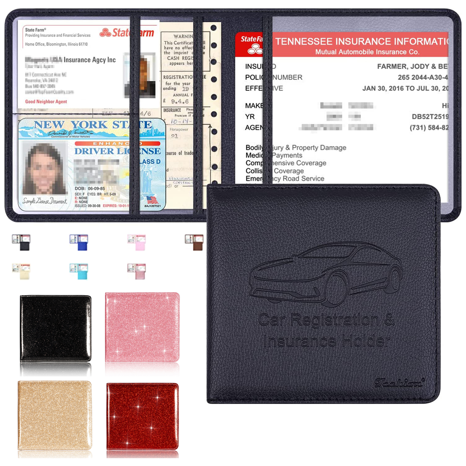 Car Registration and Insurance Holder 2