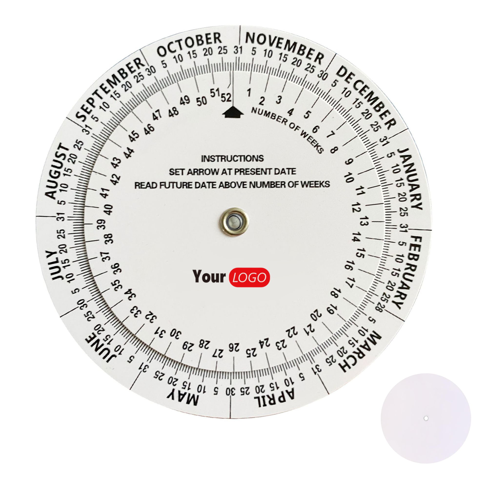 5.9-Inch Pregnancy Date Wheel - Accurate & Portable 1