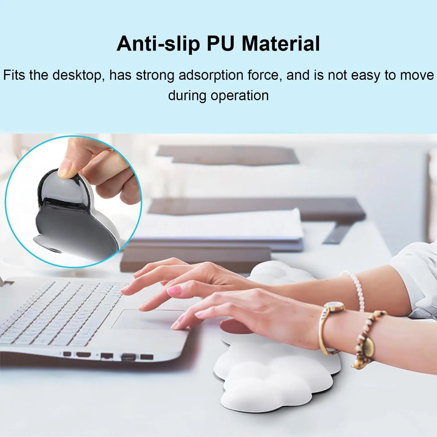 Cloud Keyboard And Mouse Wrist Rest 4