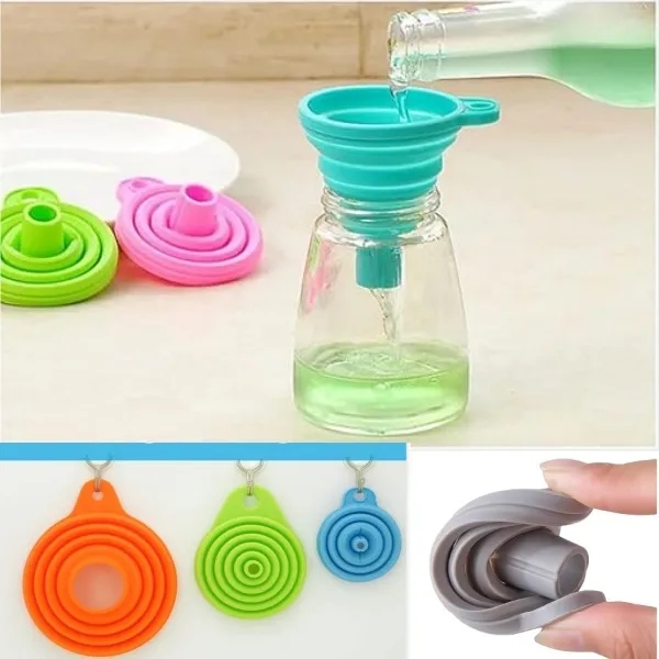 Portable Folding Silicone Funnel 11