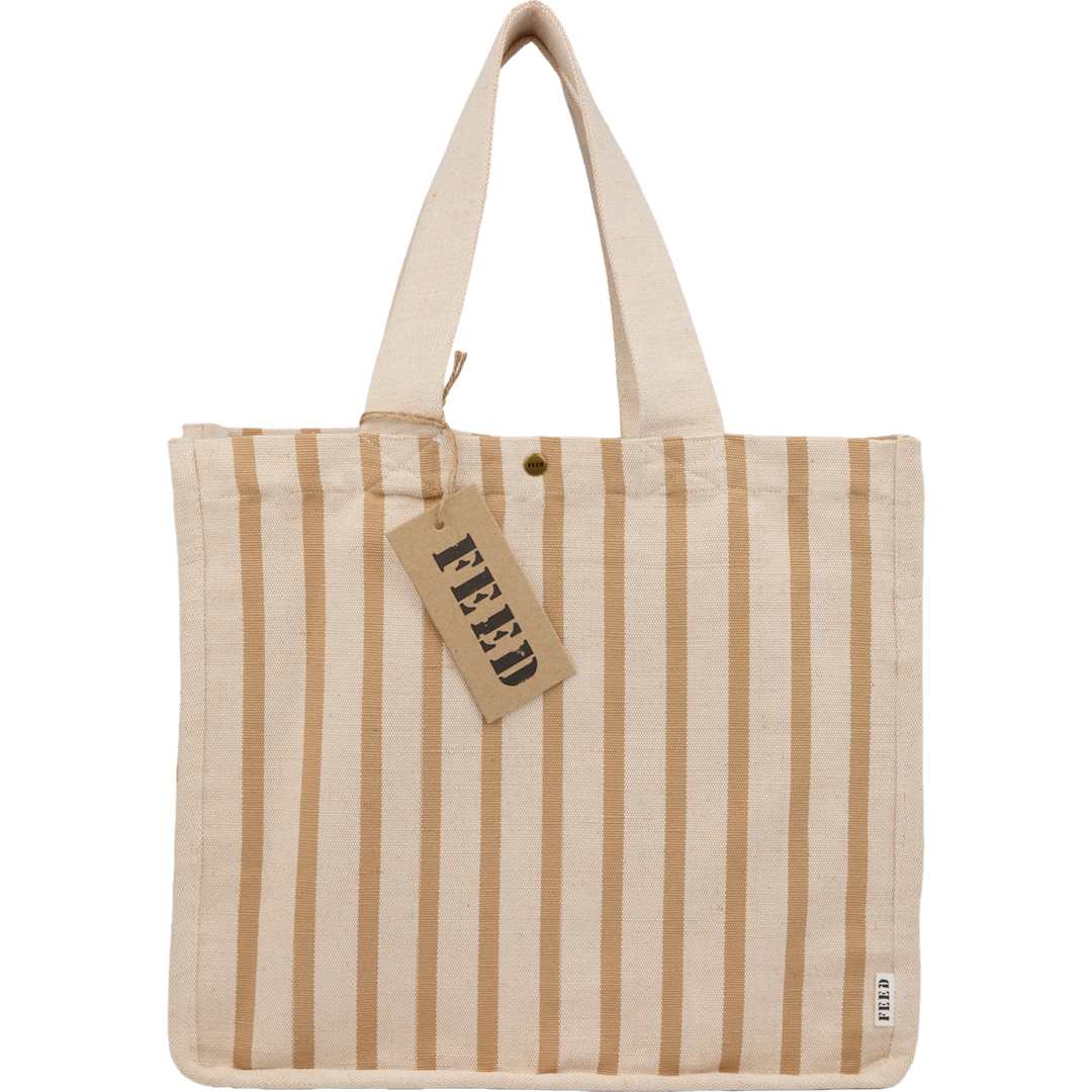 FEED Cotton and Jute Striped Tote 60