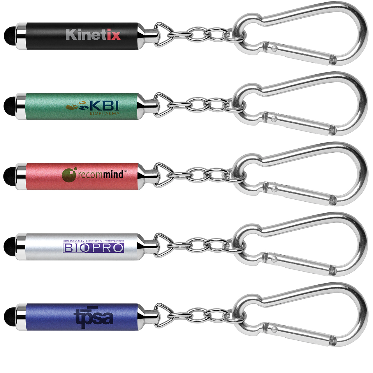 Stylus-340 Custom Stylus Carabiner Keychain 1