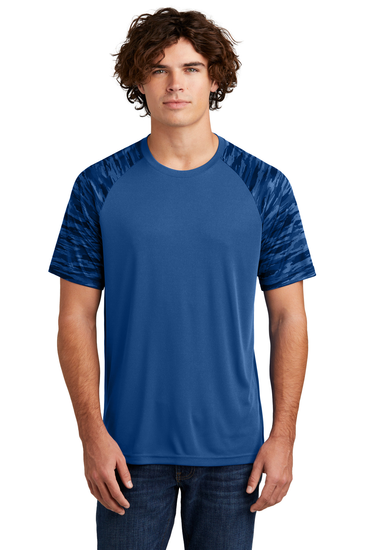 Sport-Tek Drift Camo Colorblock Tee ST376 39