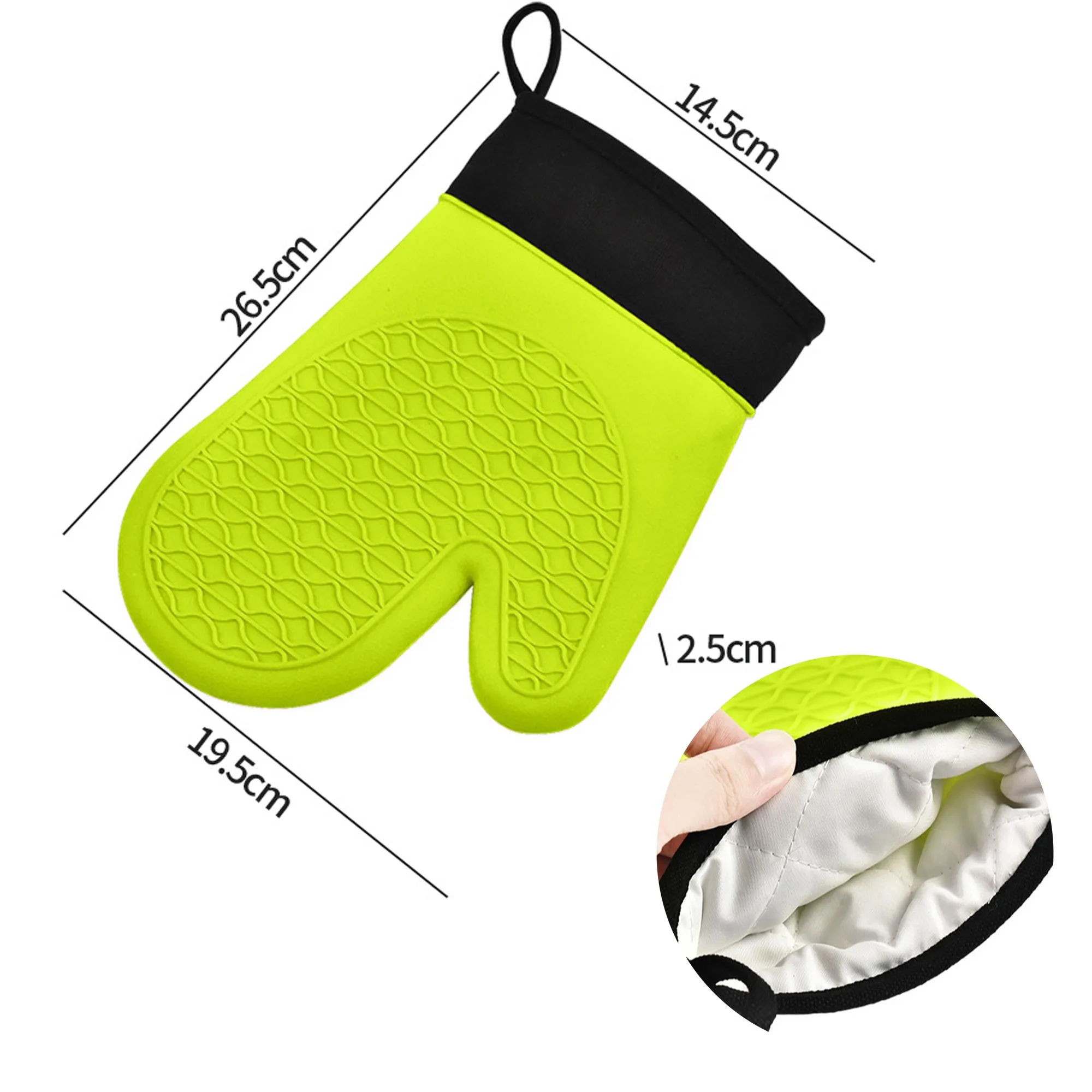 Premium Silicone Heat-Resistant Oven Mitts 3