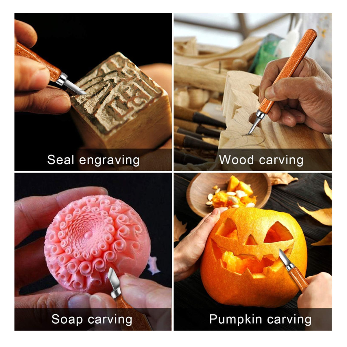 12 PCS Wood Carving Knife Sets 7