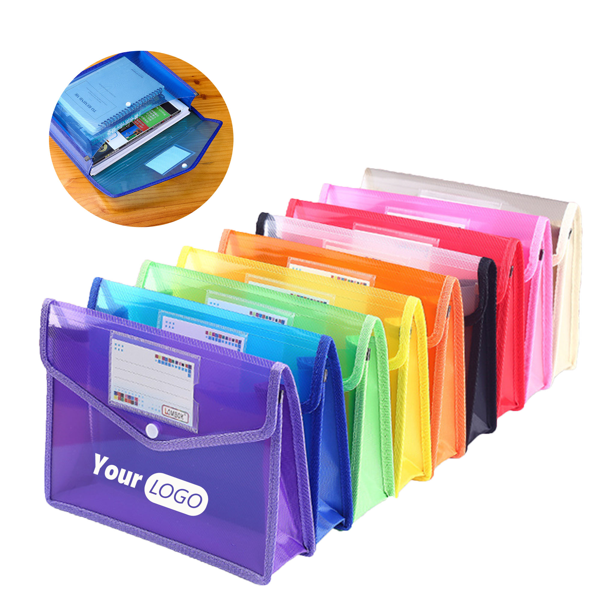 Vibrant Translucent Document Organizer Holders 2