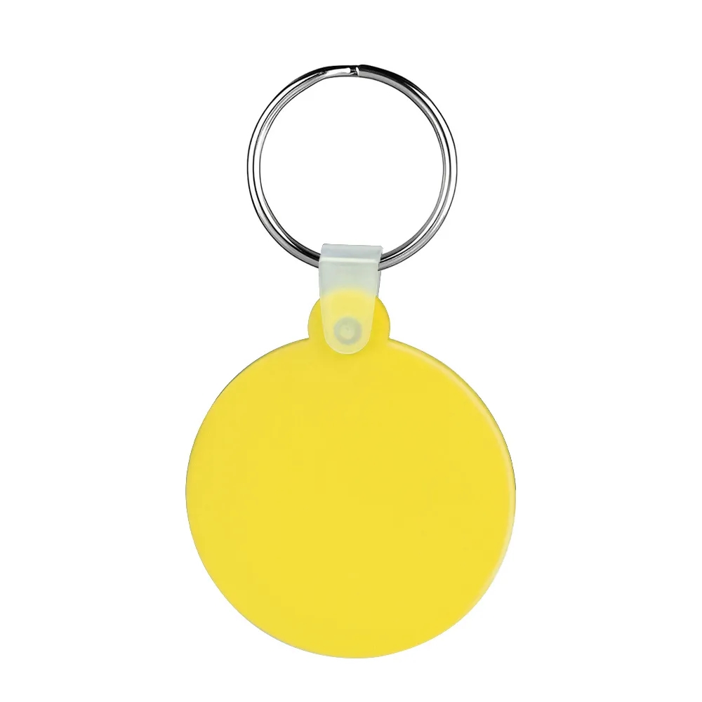 Round Shaped Silicone Keychain 19