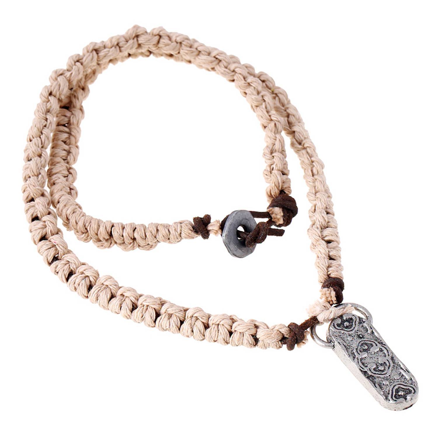 Jute Vintage beach weave necklace 9