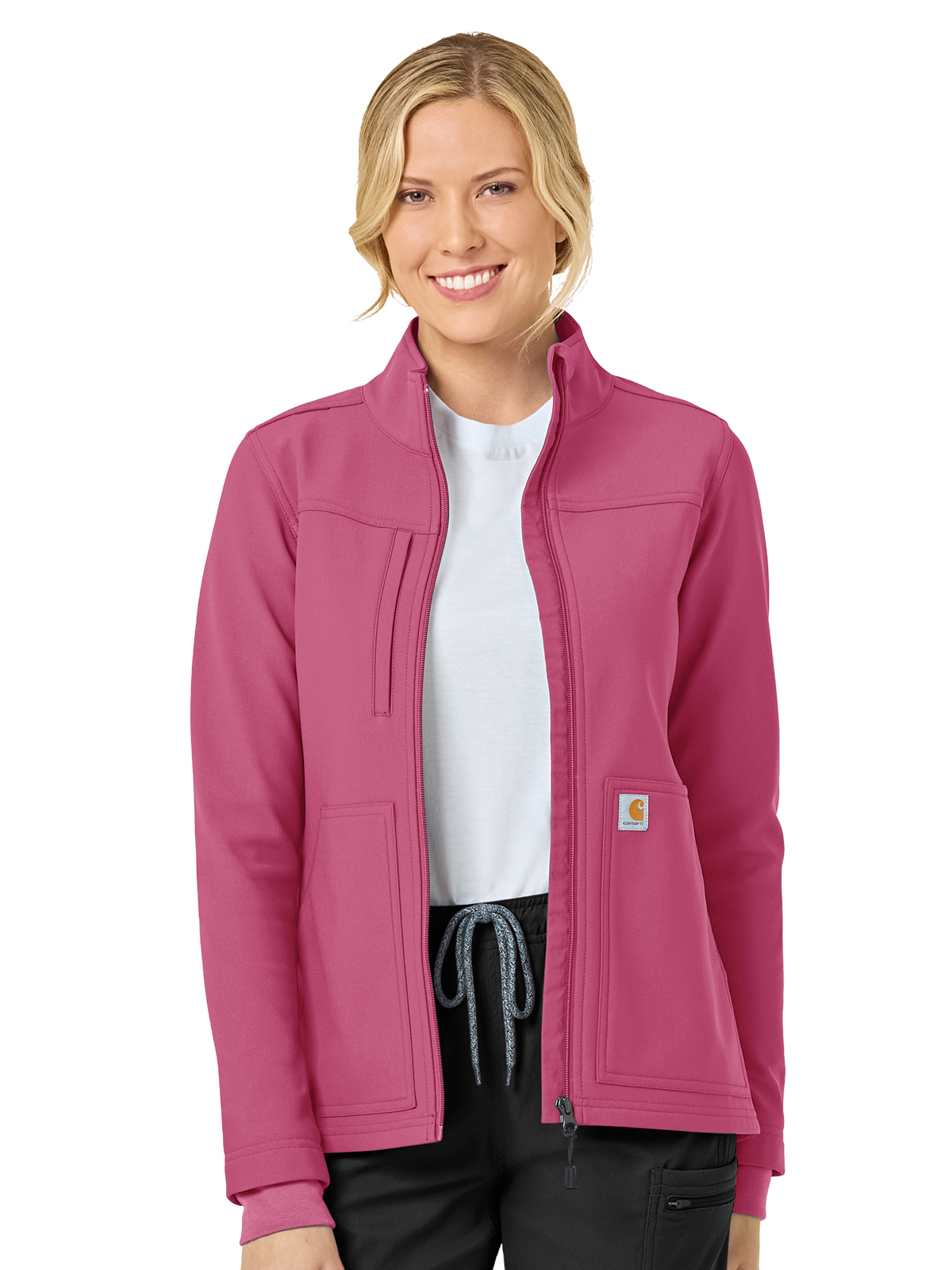 Carhartt Scrubs - Rugged Flex Peak - Women's Three-Pocket Bonded Fleece Jacket 16