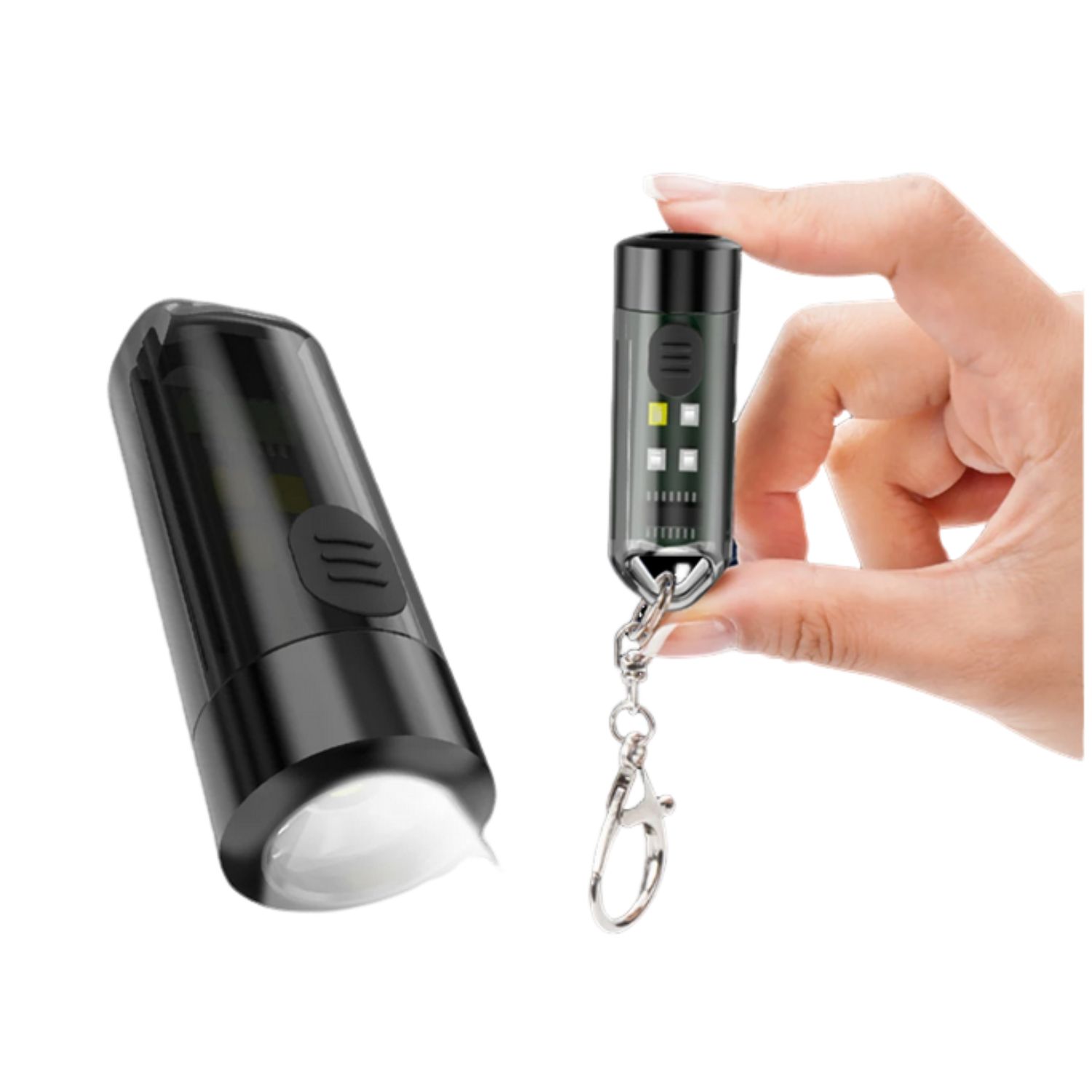 Rechargeable Portable Mini Keychain Flashlight 6