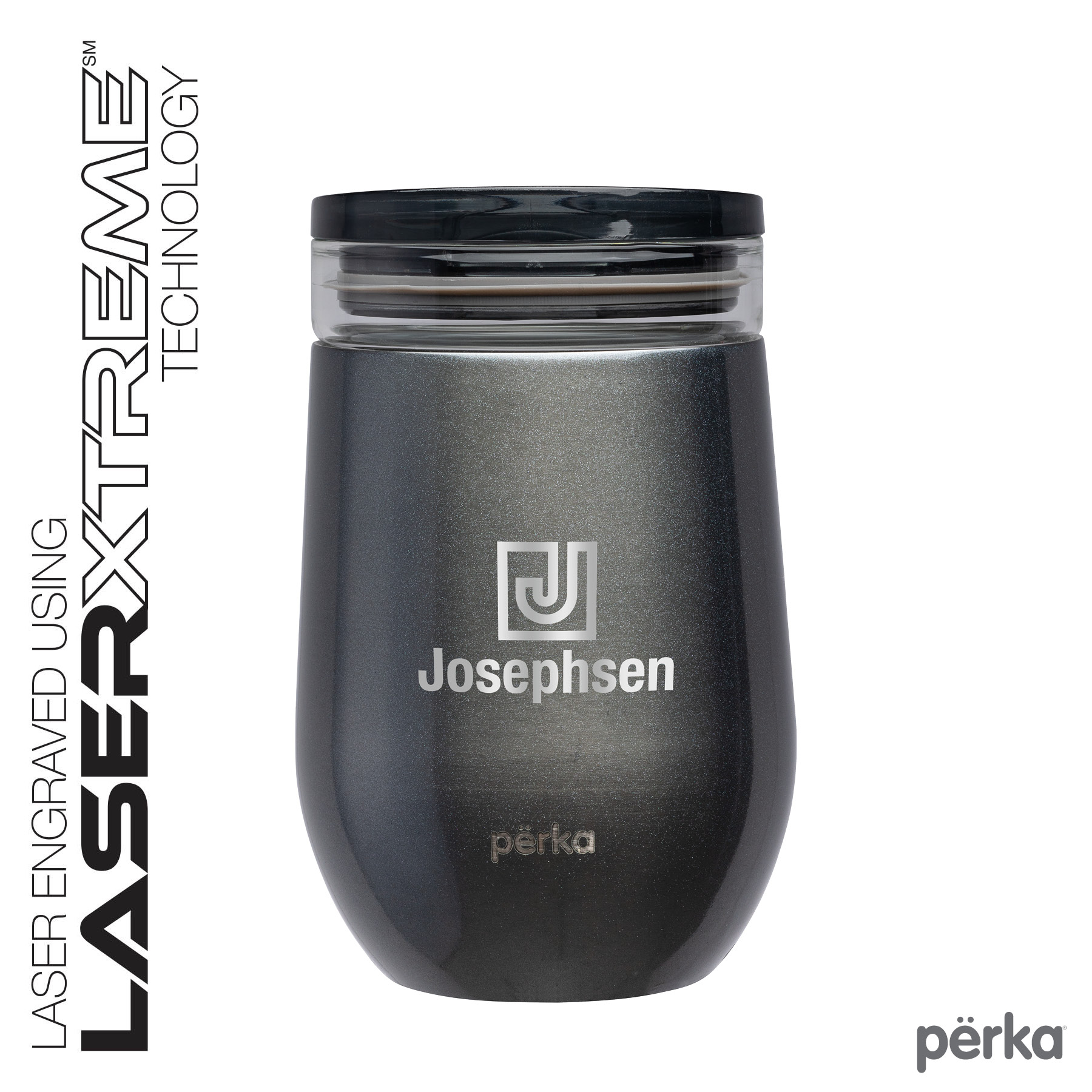 Perka® Taylor 12 oz. Double Wall, Stainless Steel Wine Mug 6