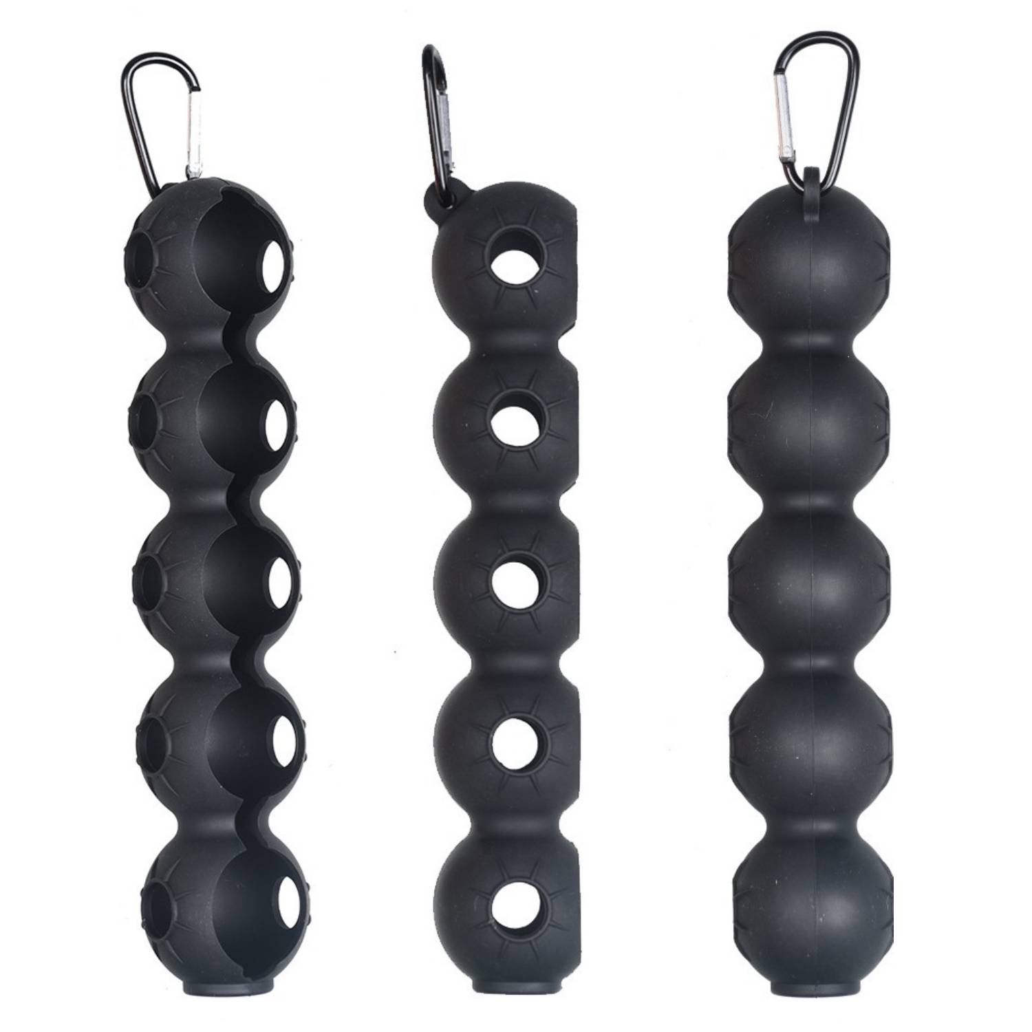 Duo Silicone Golf Ball Holder with Carabiner 5