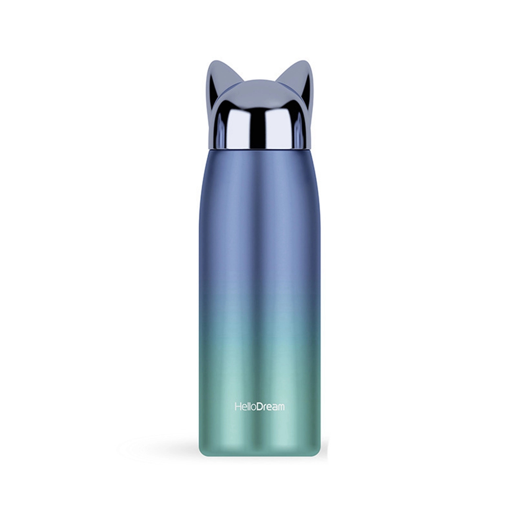 10 OZ. Stainless Steel Fox Shape Vacuum Bottle with Strap 2