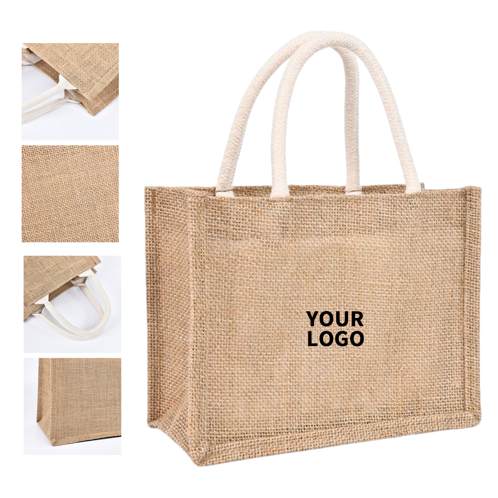 Jute Material Environmental Protection Tote Bag 1