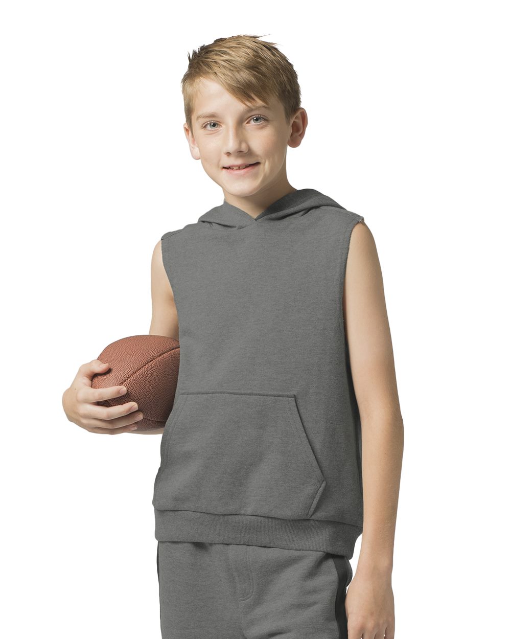 Youth Stadium Hooded Sleeveless Sweatshirt - YR51