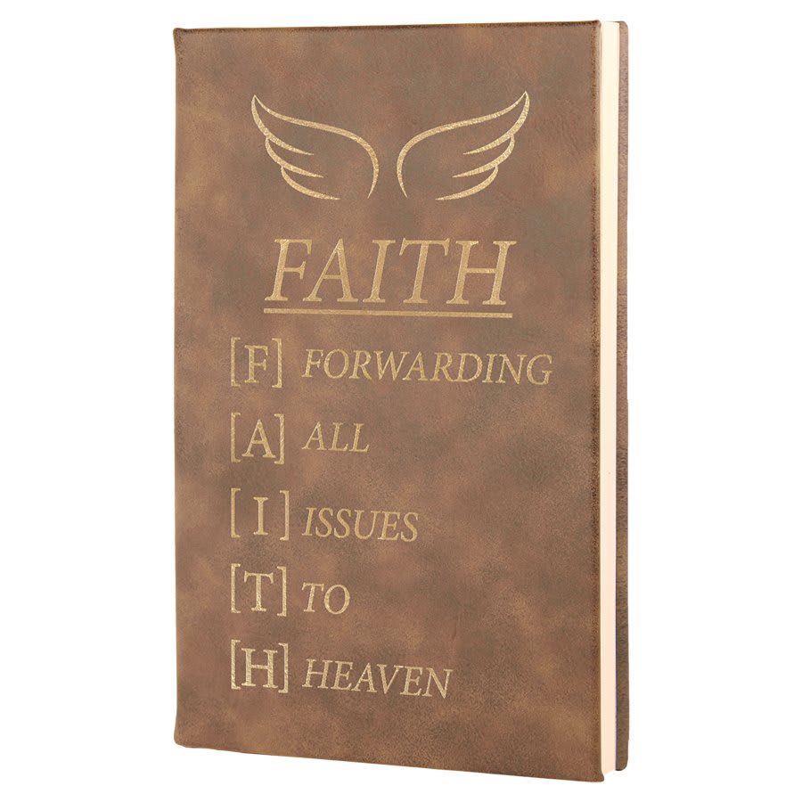 5.25" X 8.25" Laserable Leatherette Journal With Lined Notepad 14