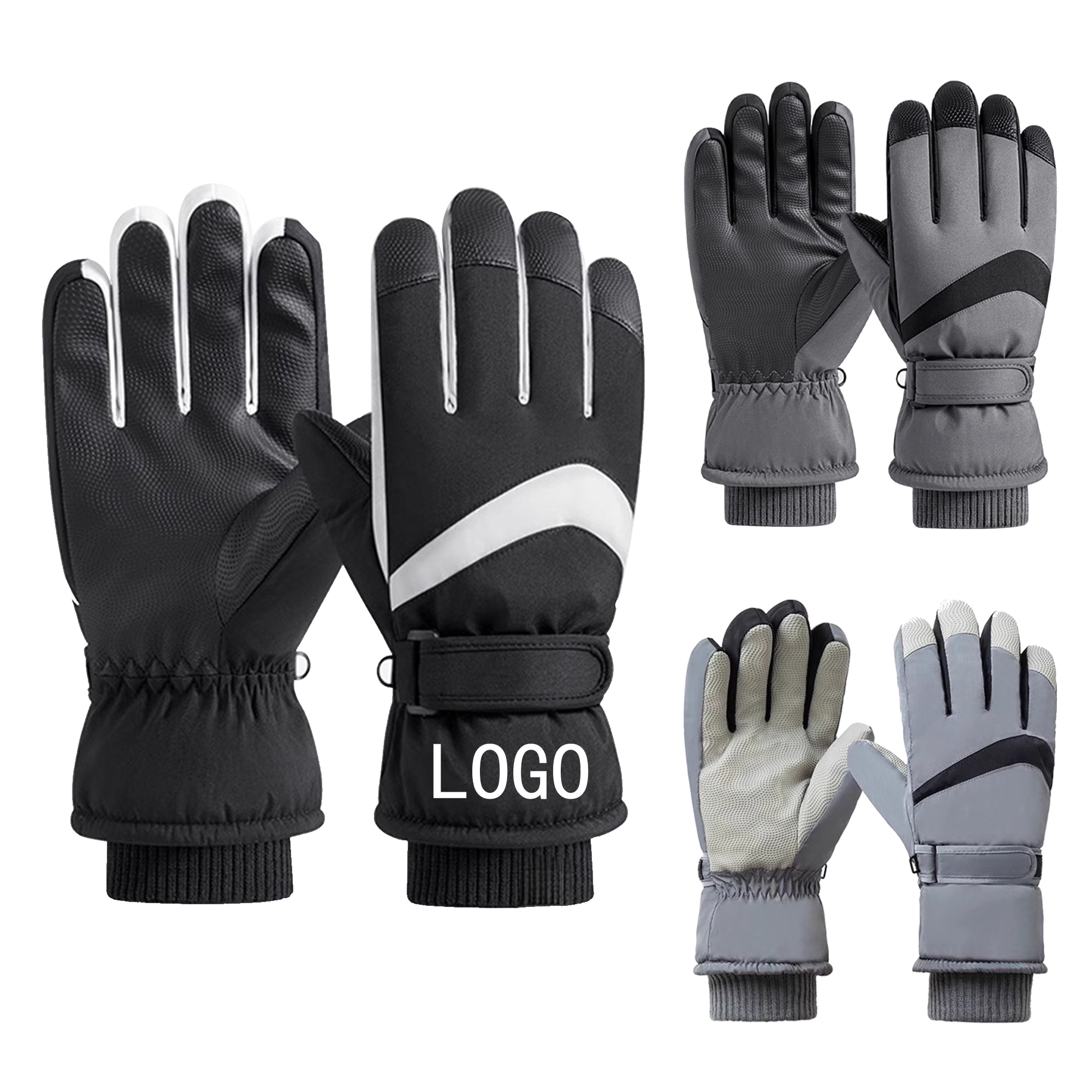 Outdoor Thick Waterproof And Windproof Touch Screen Gloves 2