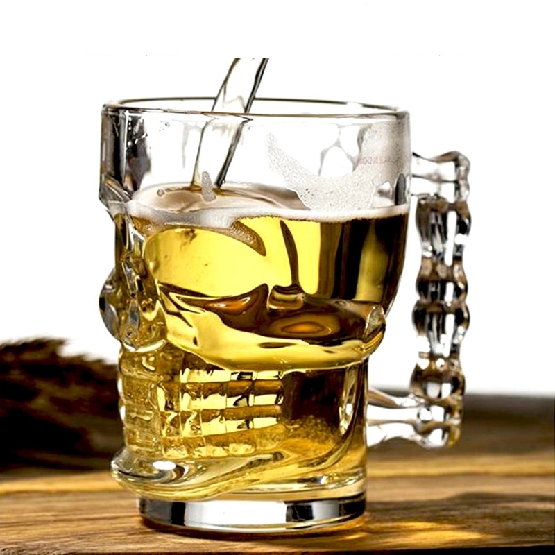 Custom 18 oz Skull Beer Mug 4
