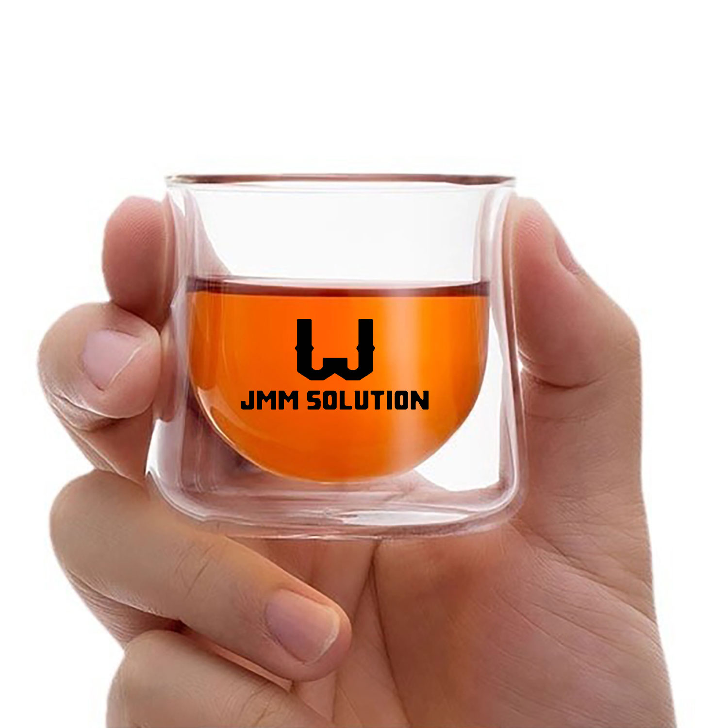 2 oz Double-Wall Insulated Glass Tea Cup 2