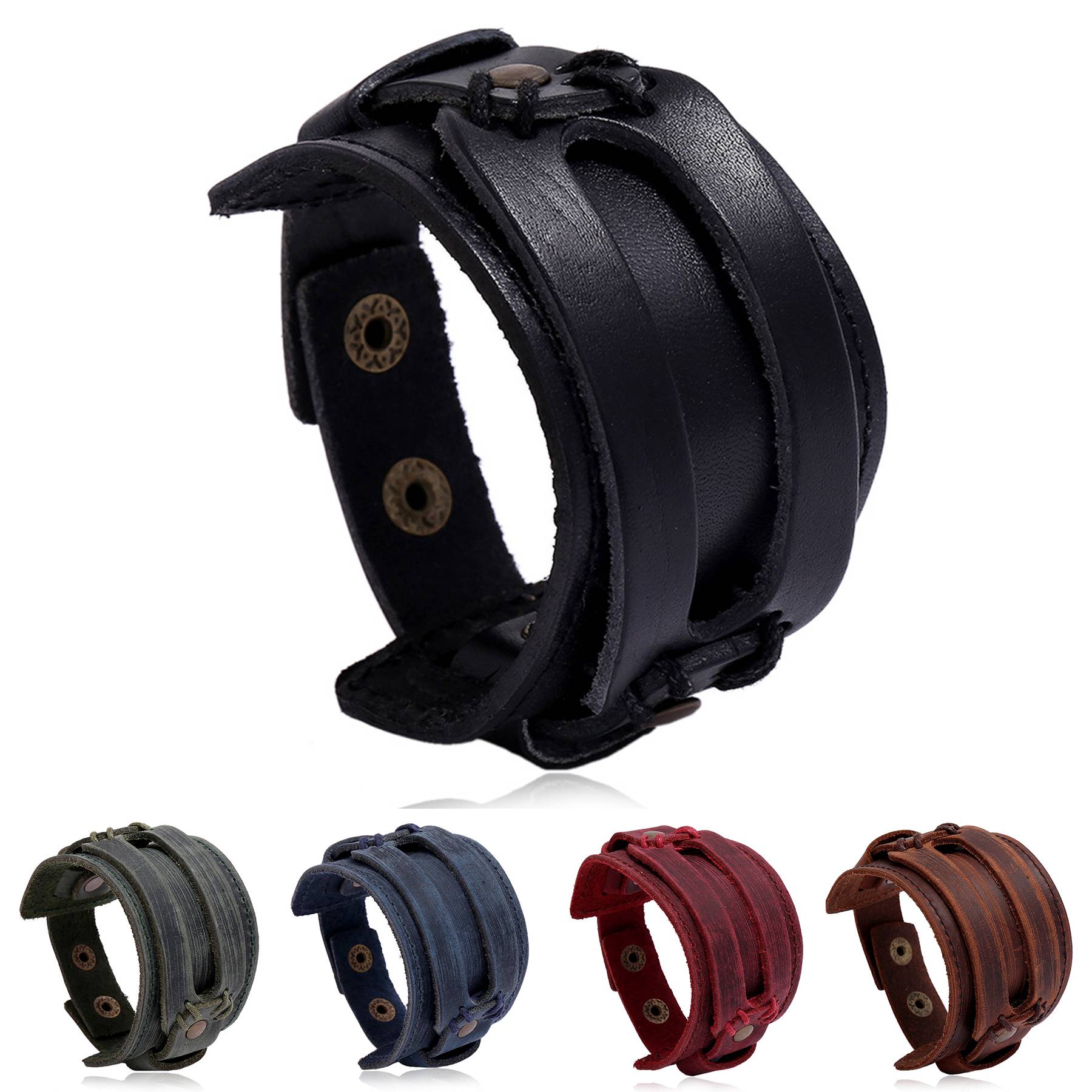 PU Retro Punk Bracelet 2