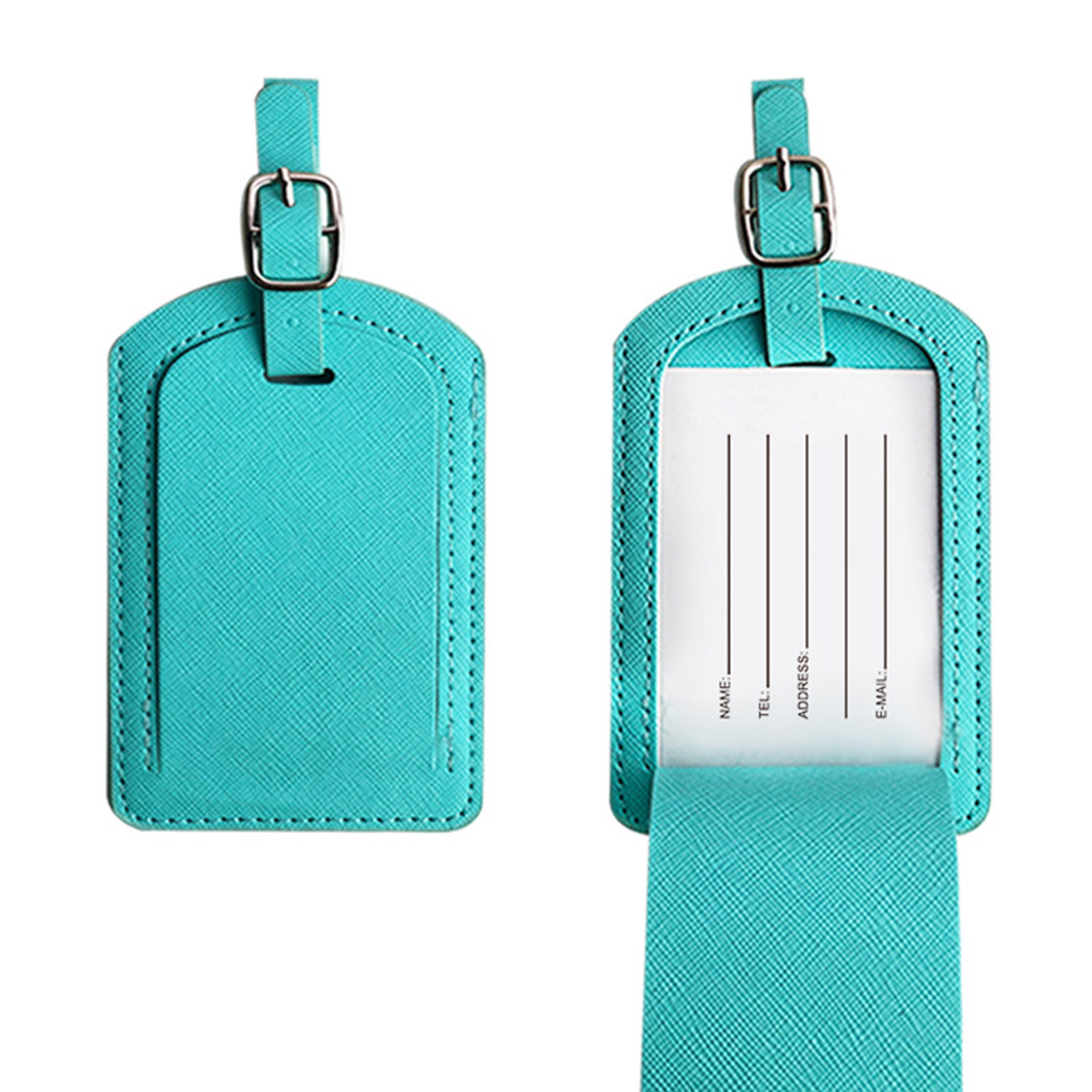 Premium PU Leather Luggage Bag Case Tags 8