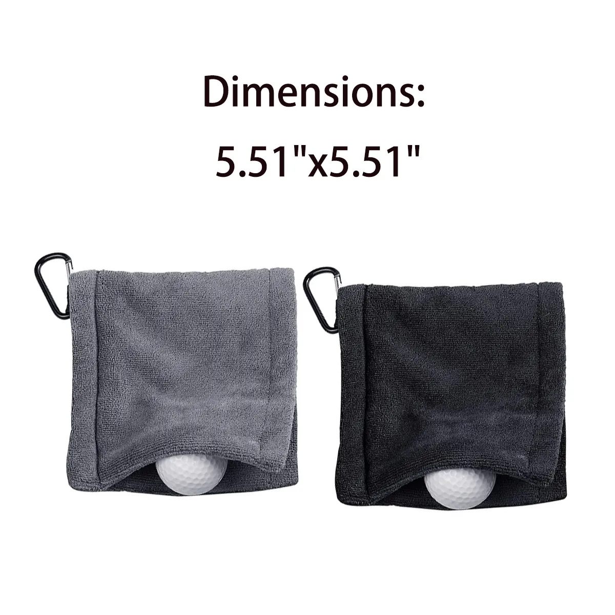 Golf Ball Towel With Clip Portable Cleaner Accessories 3
