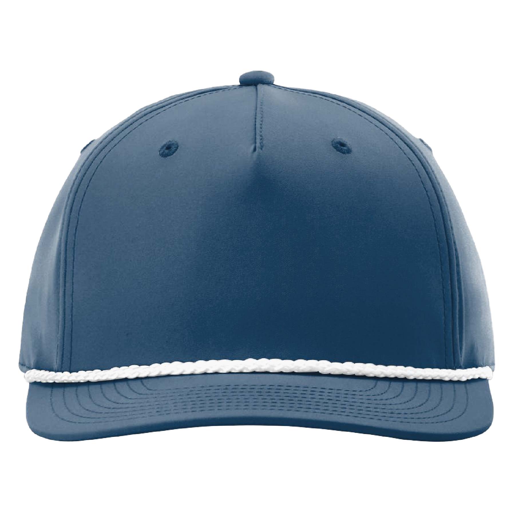 Richardson #258 Five Panel Rope Cap w/Leatherette Adhesive Patches or Embroidery 13