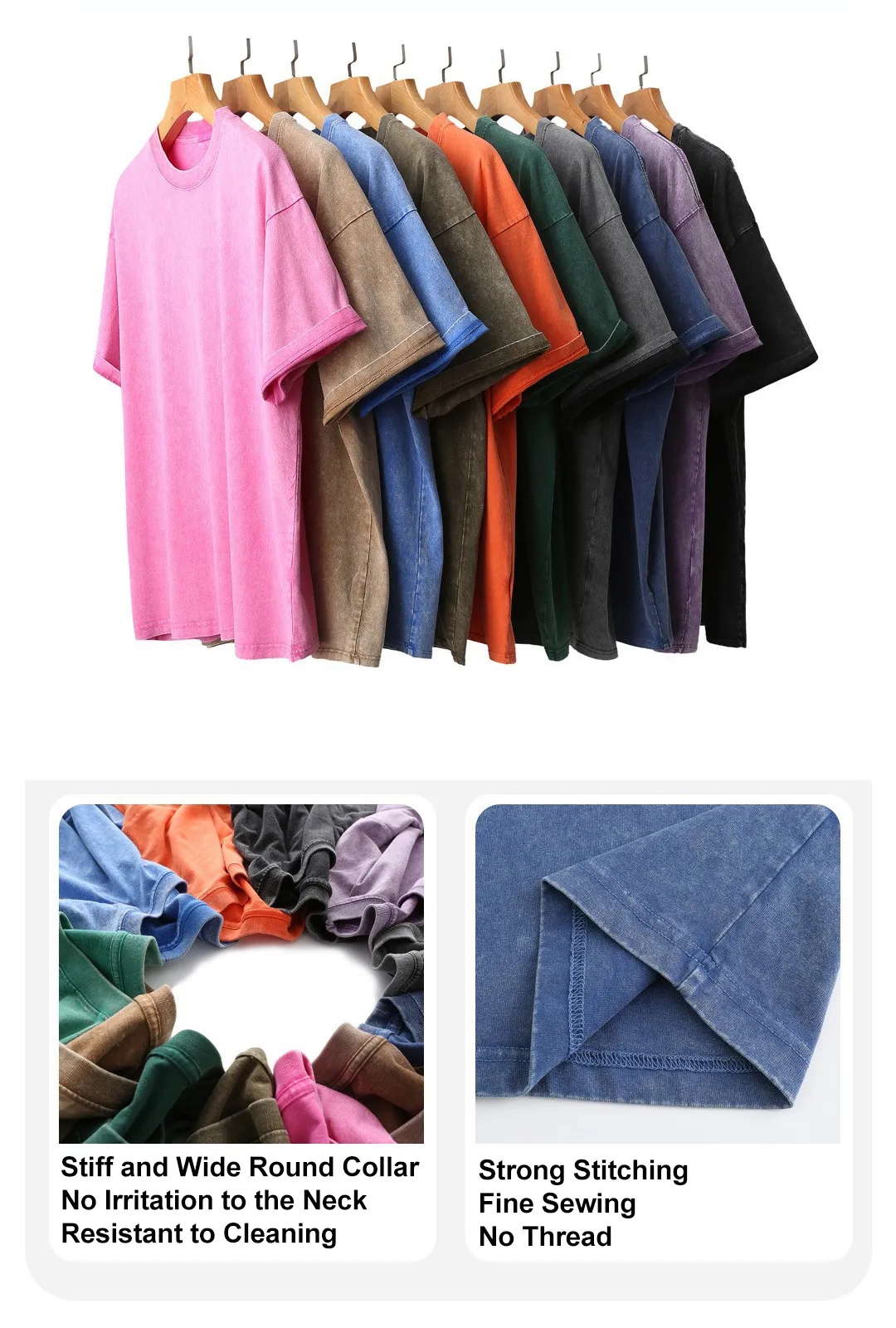 Heavyweight Prewashed Cotton Tshirt Relaxed Fit Streetwear Unisex Tee 3