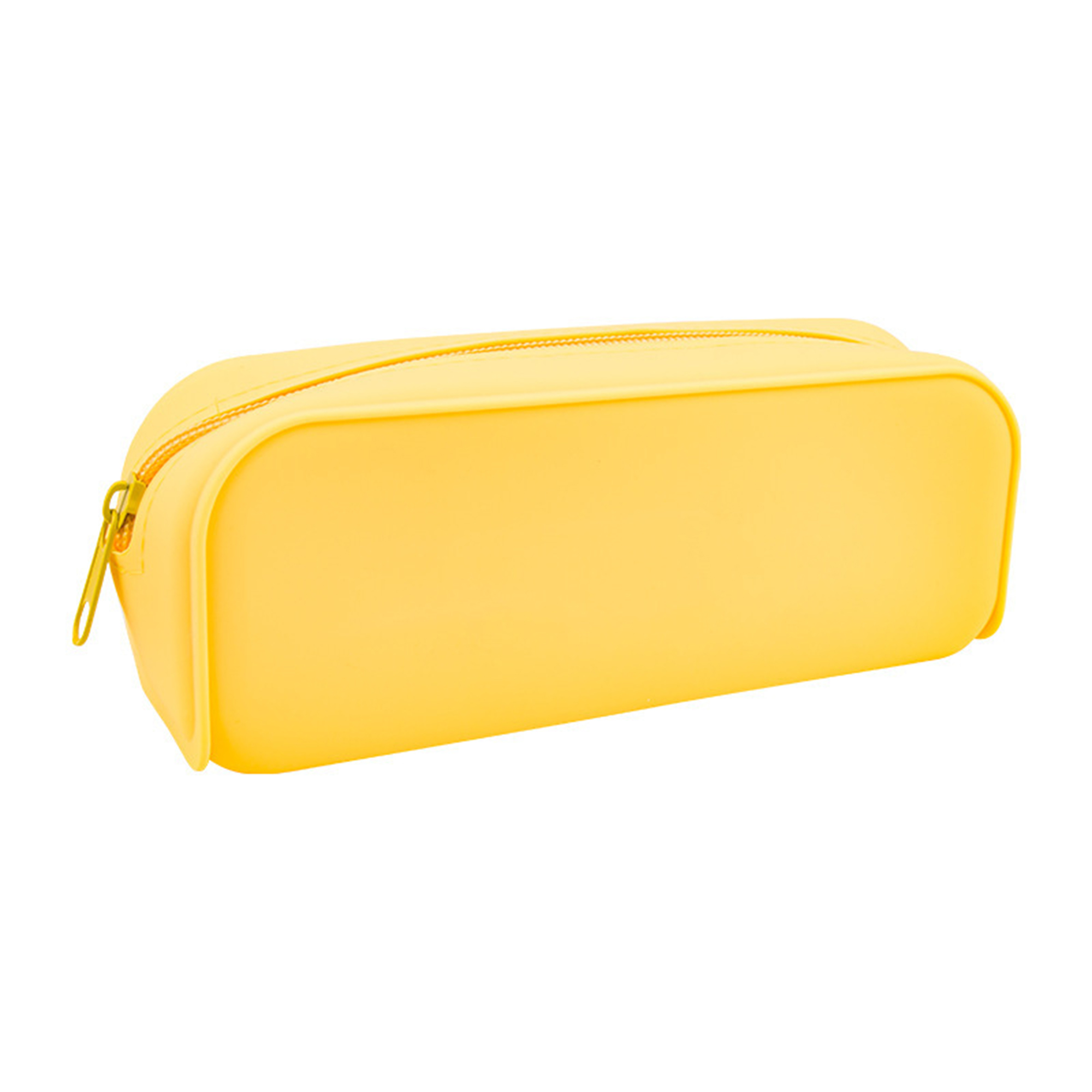 Silicone Square Stationery Pen Case With Metal Zipper 7.1" x 2.8" x 2" 8