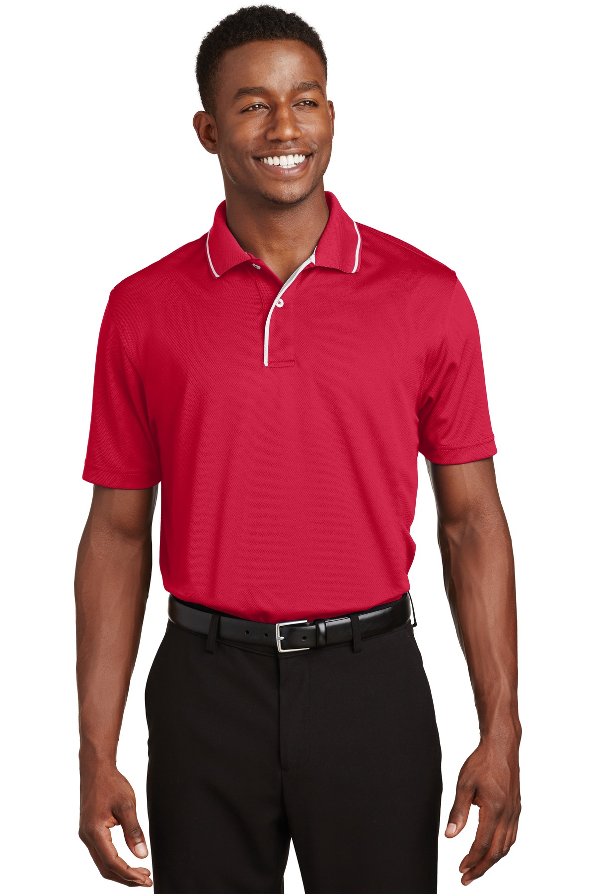 Sport-Tek Dri-Mesh Polo with Tipped Collar and Piping. K467 8