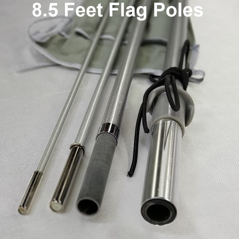 Elbow Banner™ Rectangle Flag with Pole - Double-Sided - 8.5' 4