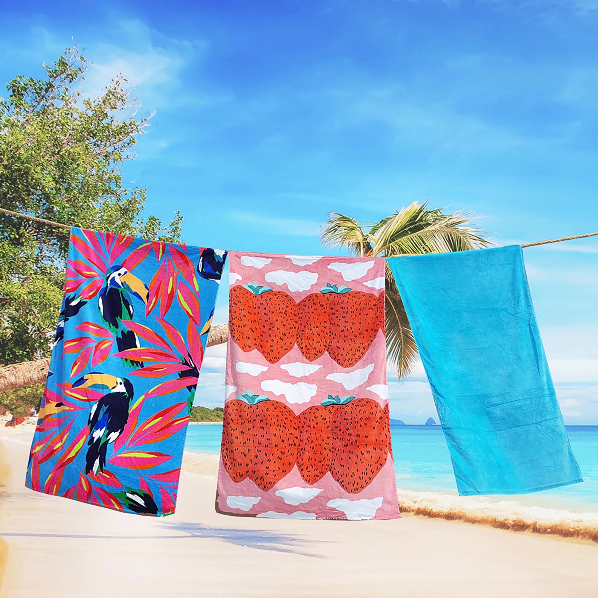 Microfiber Terry Beach Towel 2